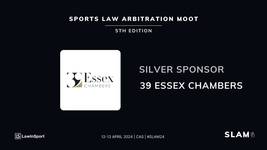 39 Essex Chambers announced as Silver Sponsors for the 5th Edition of LawInSport’s Sports Law Arbitration Moot 