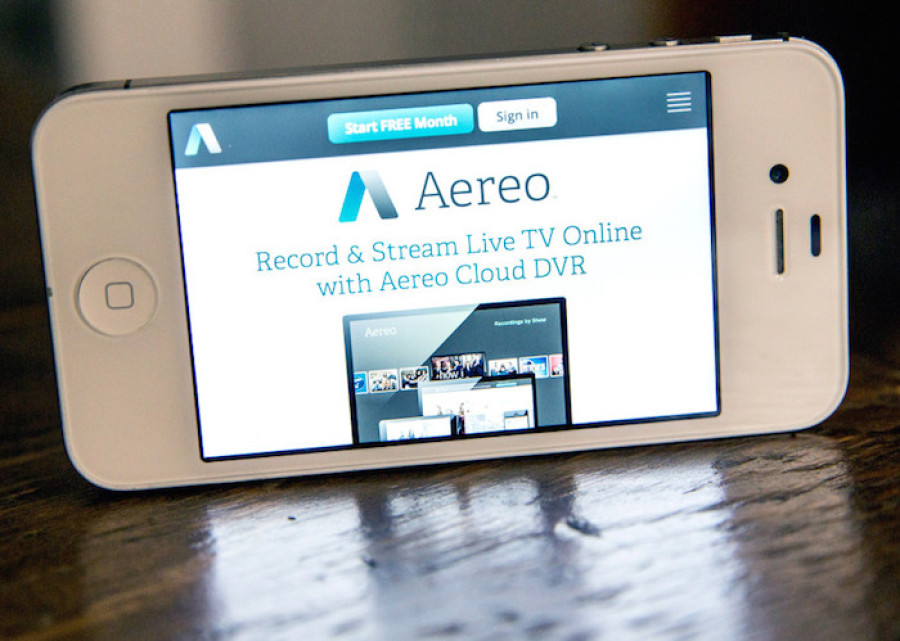 Aereo on mobile device