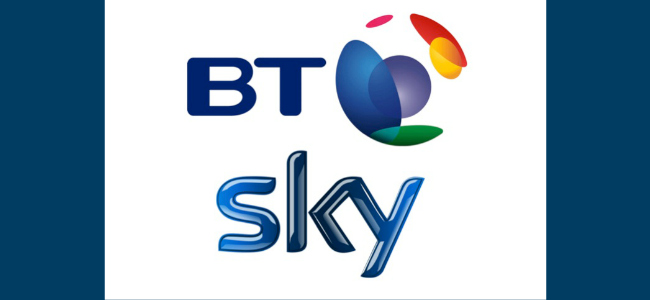 BT and Sky Logos