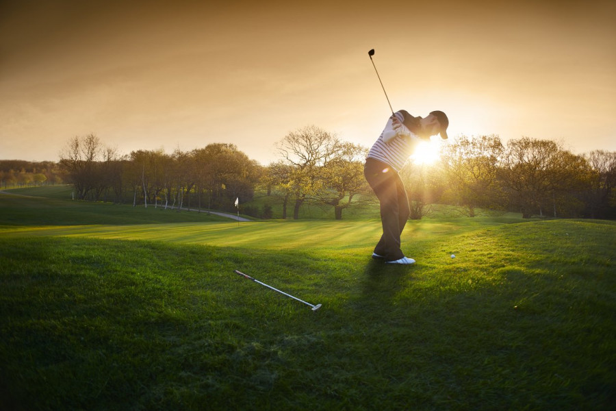 Backlit Golf Course