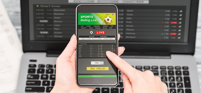 Sports betting on a mobile