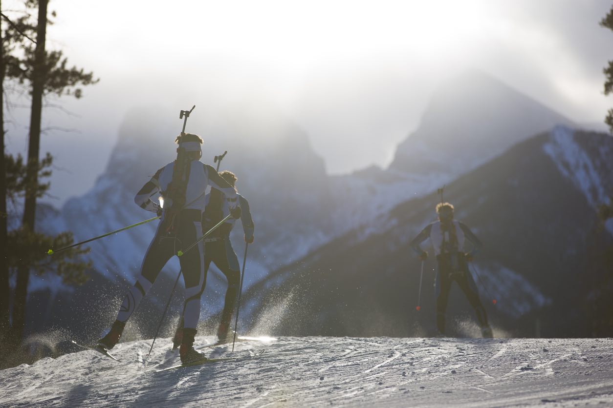 Biathlon Ski Racers