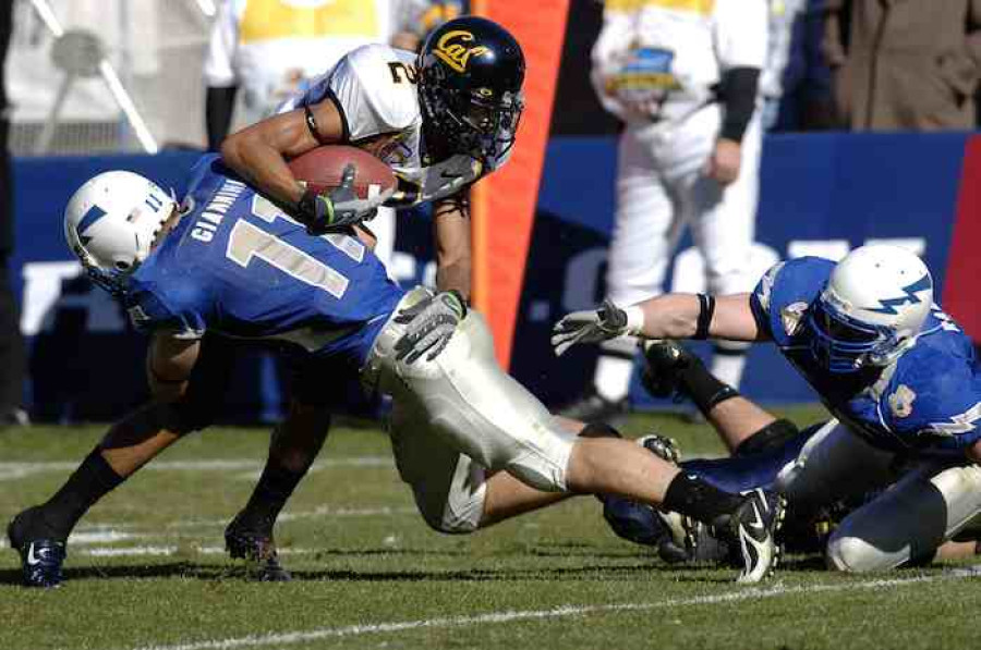 Cal Bears player tackled 