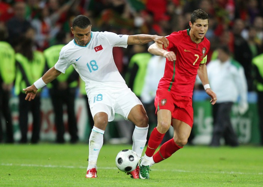 Colin Kazim-Richards and Cristiano Ronaldo