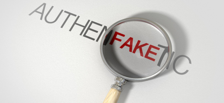 Counterfeiting fake and authentic words