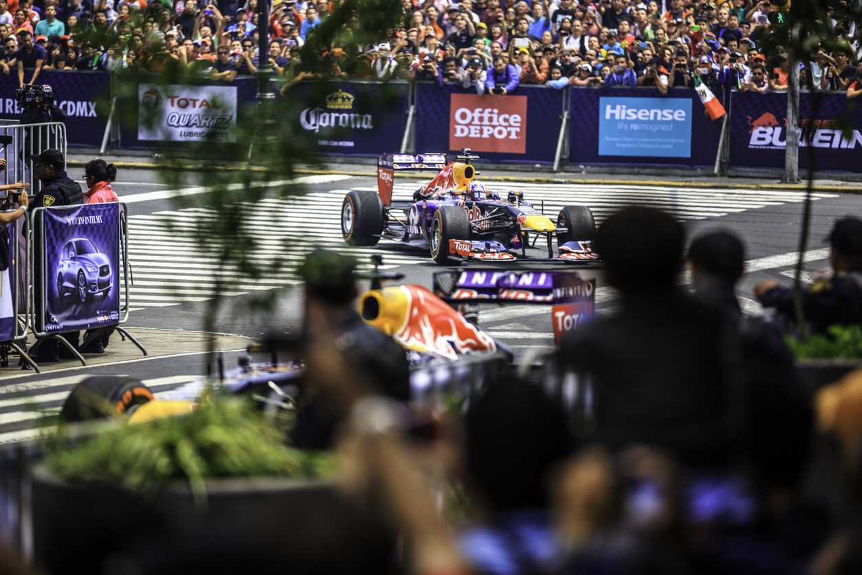 F1 Cars on track