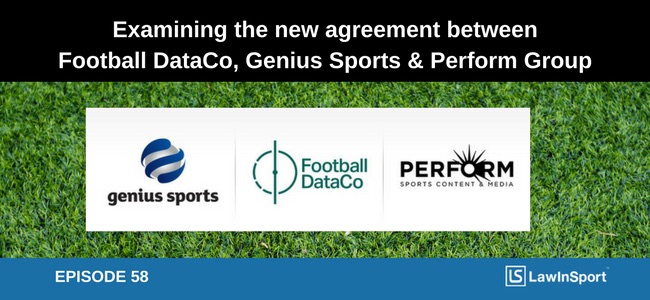 Football DataCo Genius Sports and Perform Group title image