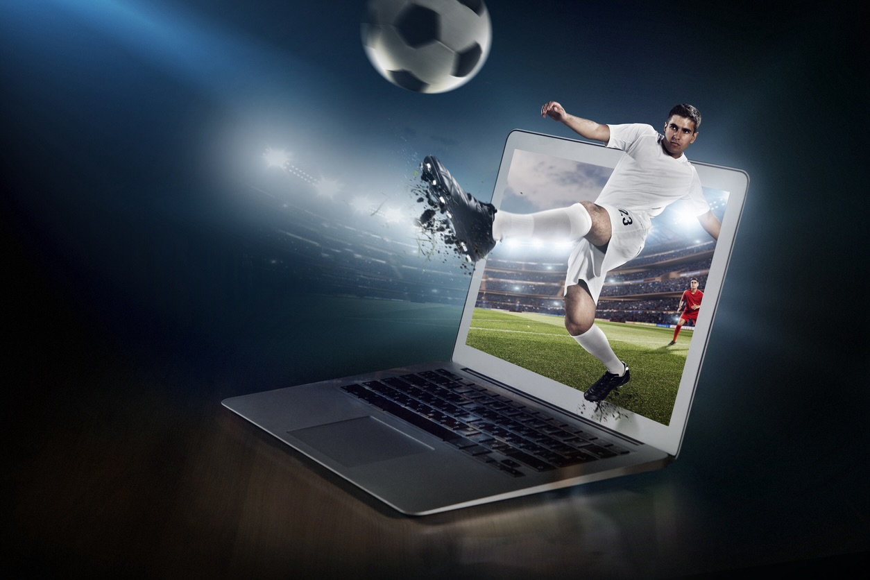 Football Outside Laptop