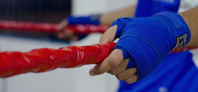 Wrapped Hands on Rope