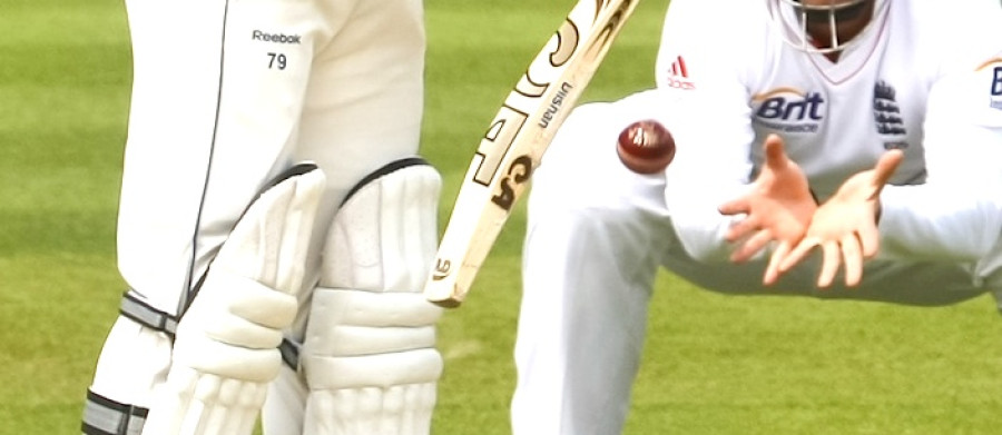 Cricket Batter deflects ball