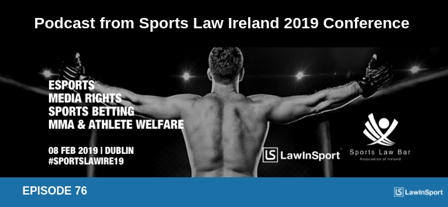 Report from Sports Law Ireland 2019 conference