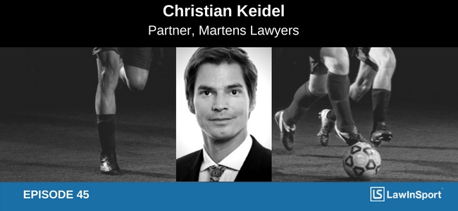 Christian Keidel Interview Image with football background