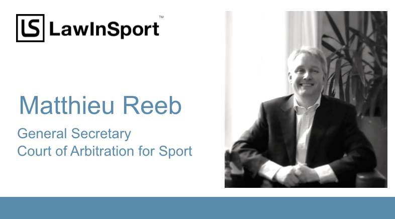 Matthieu Reeb at the Court of Arbitration for Sport