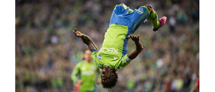 Obafemi Martins Celebrates