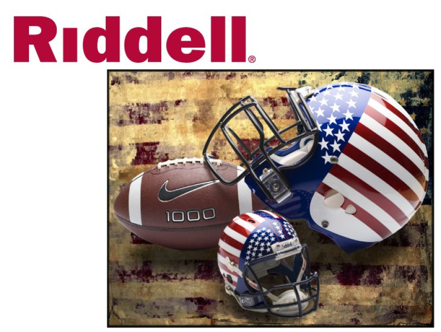 Riddell Logo American Football and helmet