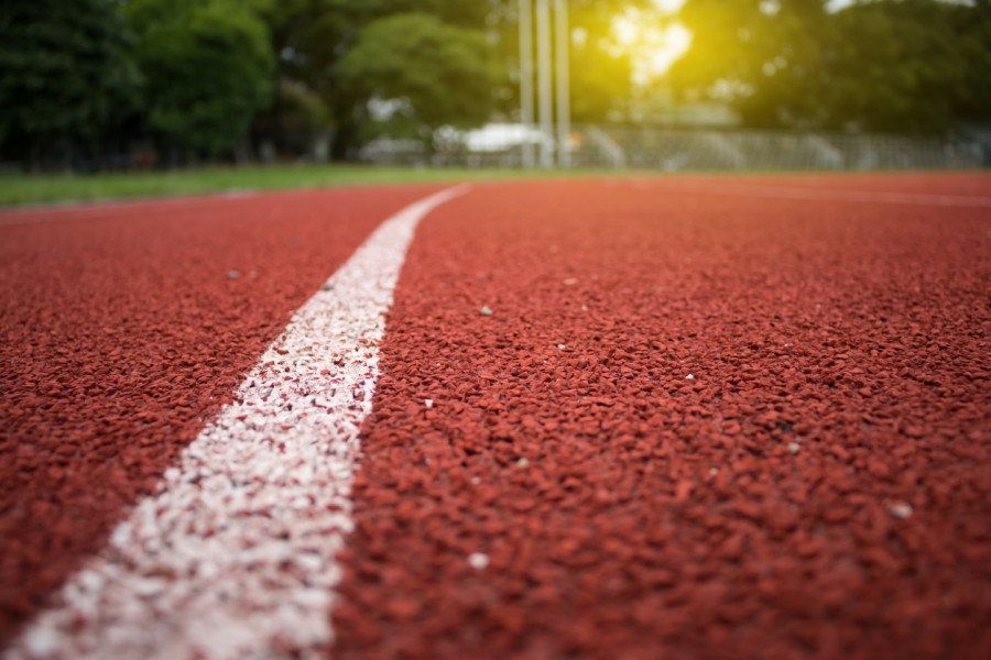 Running Track Close Up