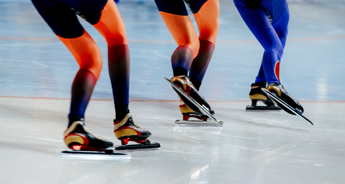 Speed Skaters Racing