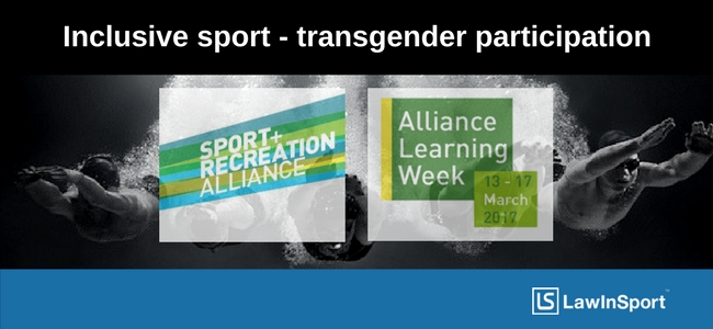 Podcast with the Sport & Recreation Alliance on transgender participation