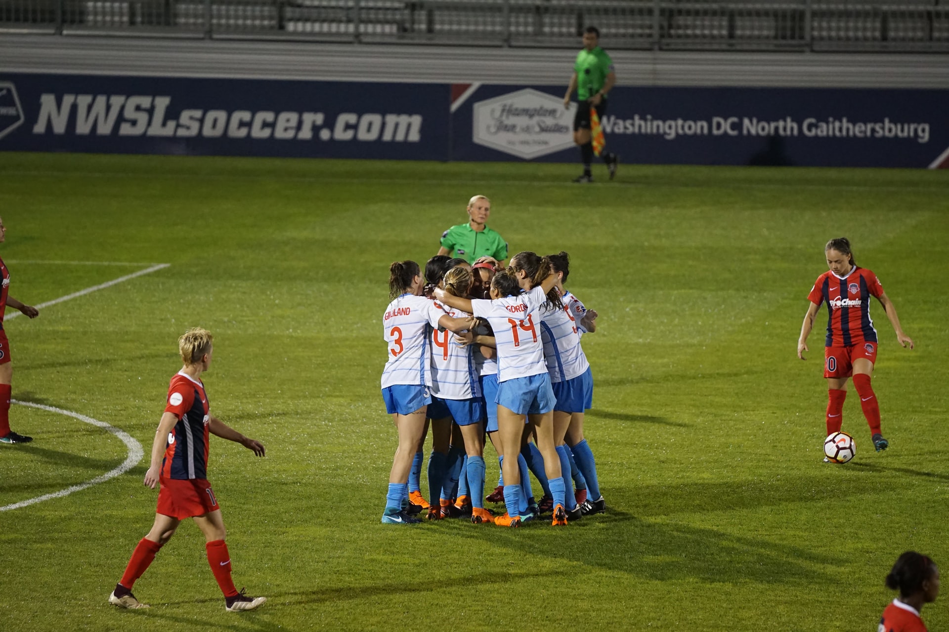 Women Footballer's Celebrating