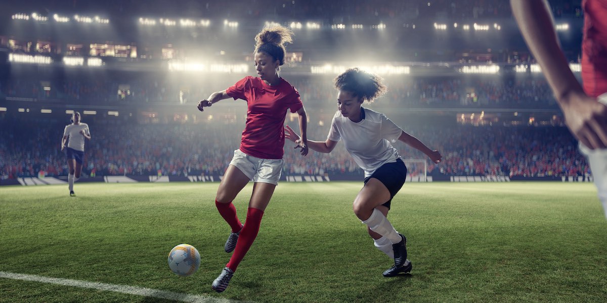 Womens Football Tackle