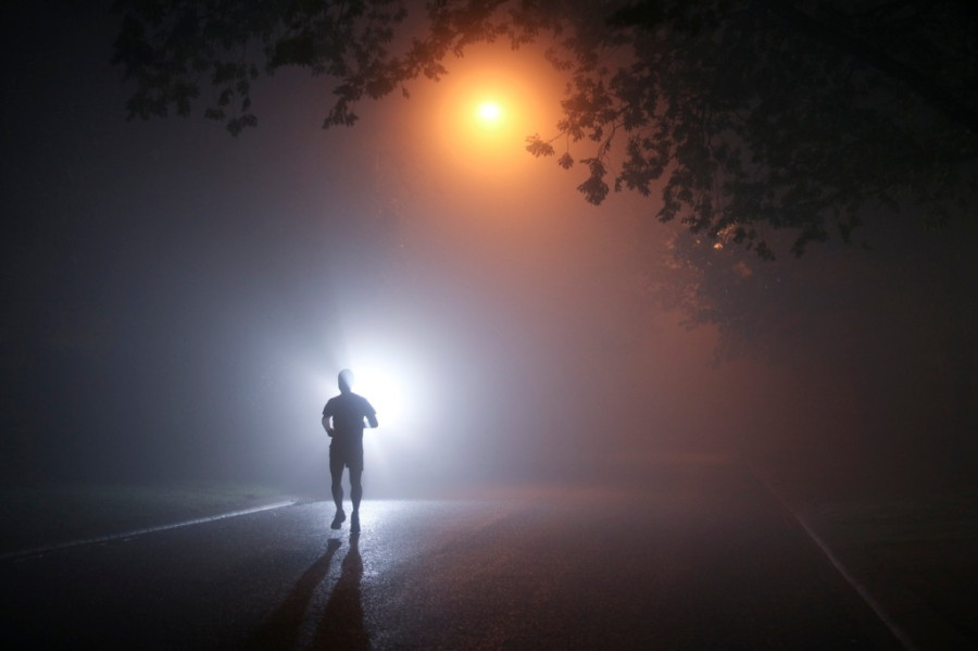 title image - running at night