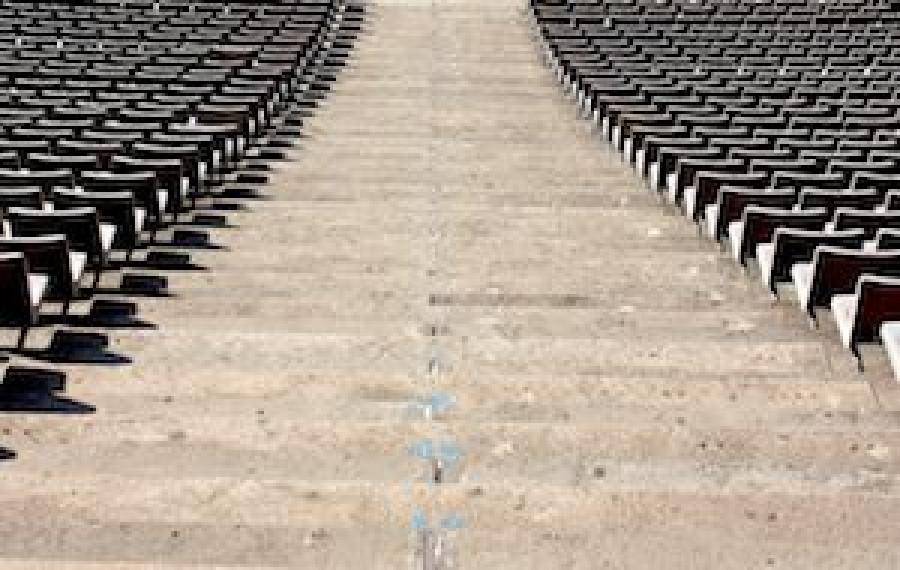 Photo of stadium steps