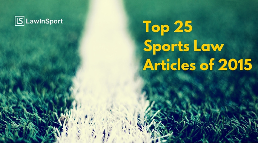 Title image for top 25 sports law articles of 2015