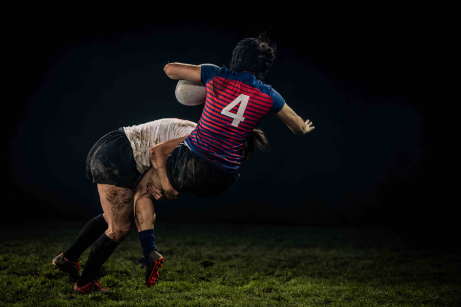 Womens Rugby Tackle