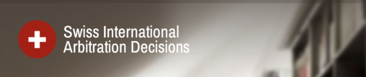 Swiss International Arbitration Decisions Blog Header