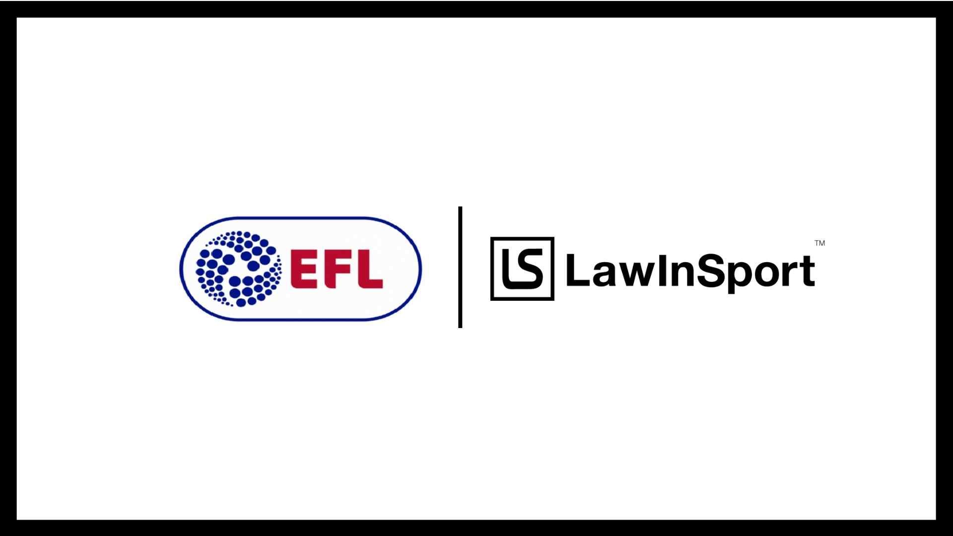 EFL become corporate members of LawInSport (logos)