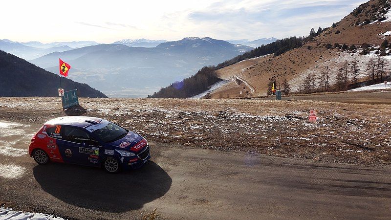 Yohan Rossel at Col de Moissière, Rallye Monte-Carlo 2019